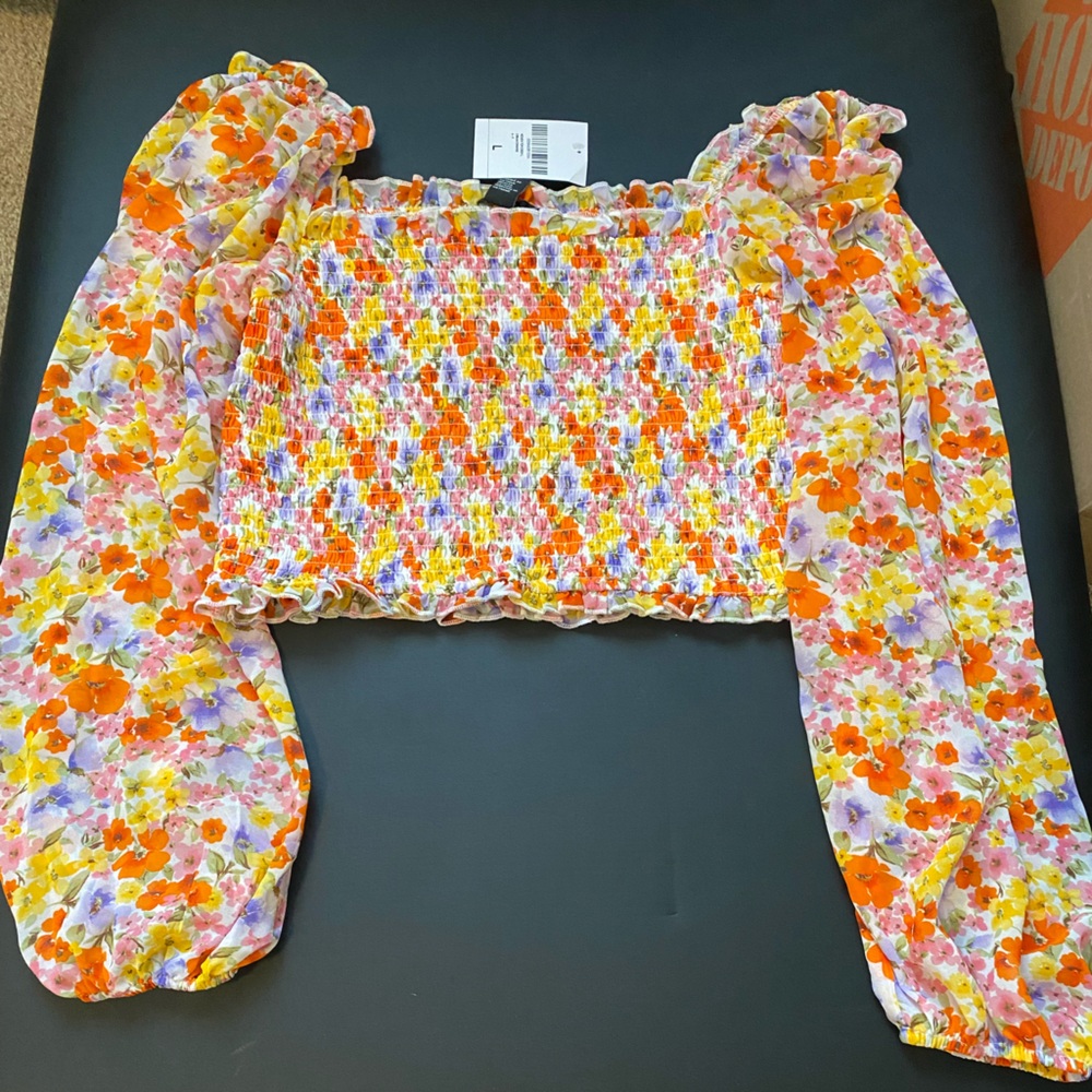 Off the shoulder floral top